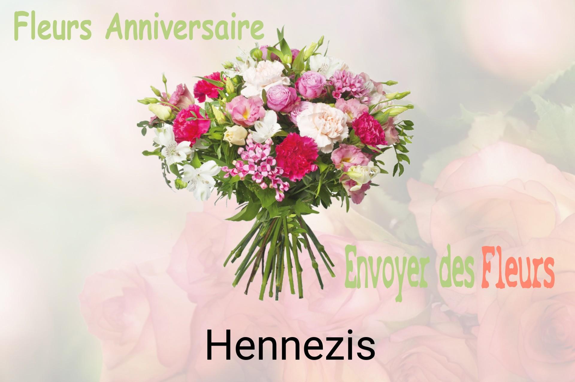 Bouquet de fleurs d’anniversaire livré à Hennezis